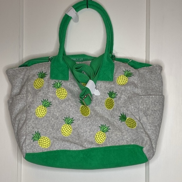 Wildfox Pineapple Tote Bag Green and Gray. NWT! - Picture 4 of 6